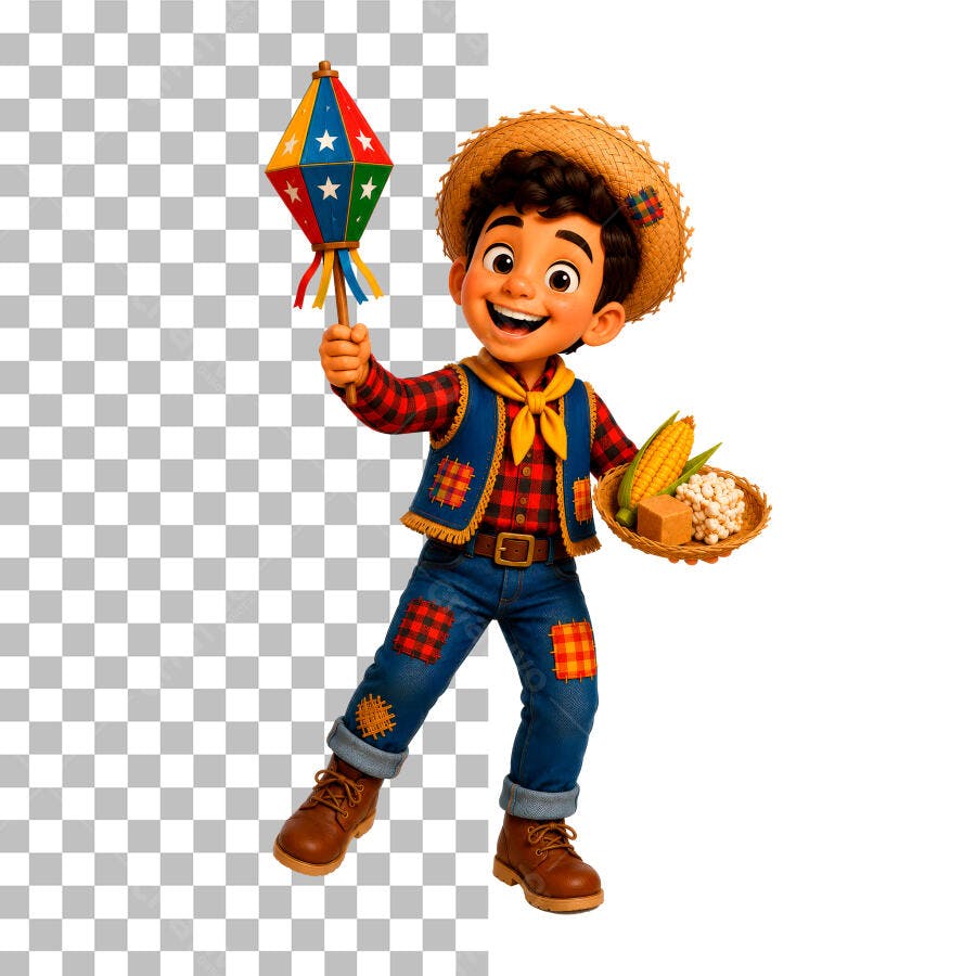 PERSONAGENS DE SÃO JOÃO PSD EDITÁVEL