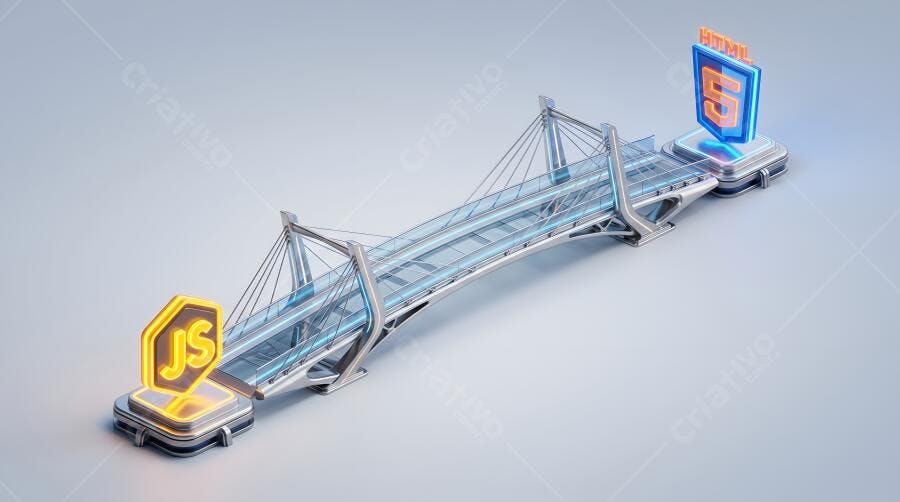 Ponte Conectando JavaScript HTML5 Desenvolvimento Web 3D