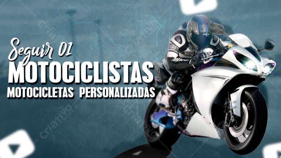 Post Instagram Motociclistas Motocicletas Personalizadas PSD Editável