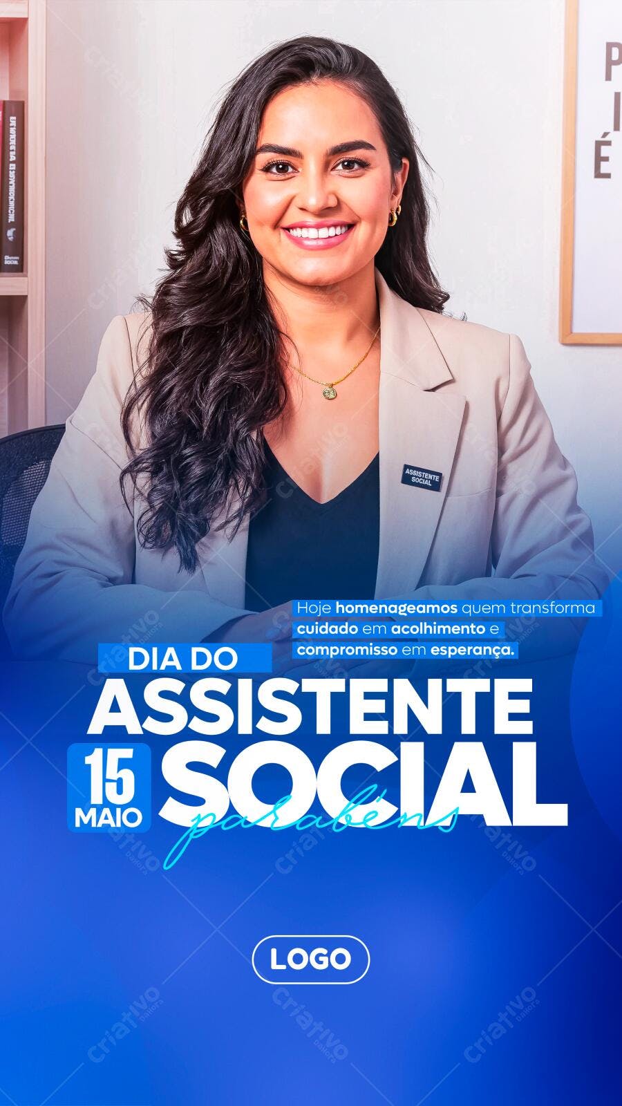 Story Dia do Assistente Social 15 de Maio PSD Editável