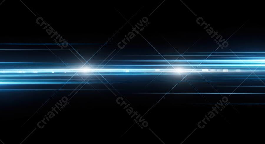 Efeito Luz Azul Brilhante Fundo Escuro Abstrato Tecnológico