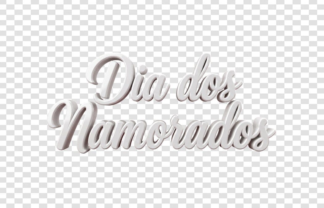 Elemento 3D Dia dos Namorados 12 Junho PNG Fundo Transparente