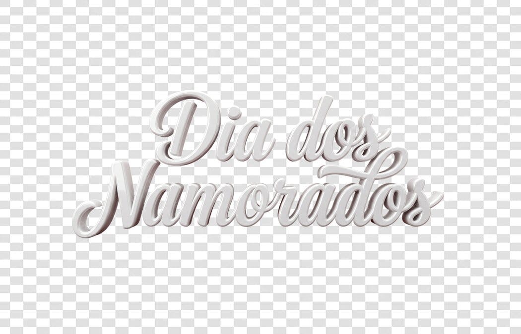Elemento 3D Dia dos Namorados Junho PNG Fundo Transparente