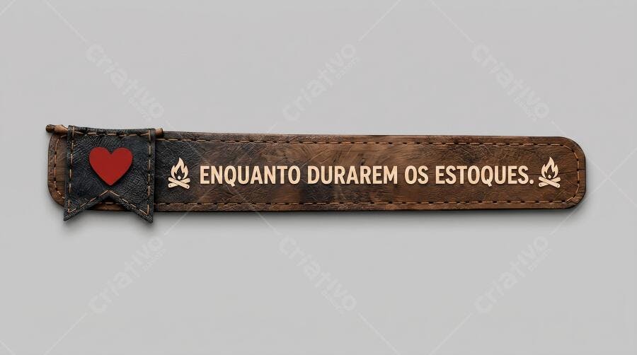 Foto Etiqueta Couro Promoção Estoque Limitado