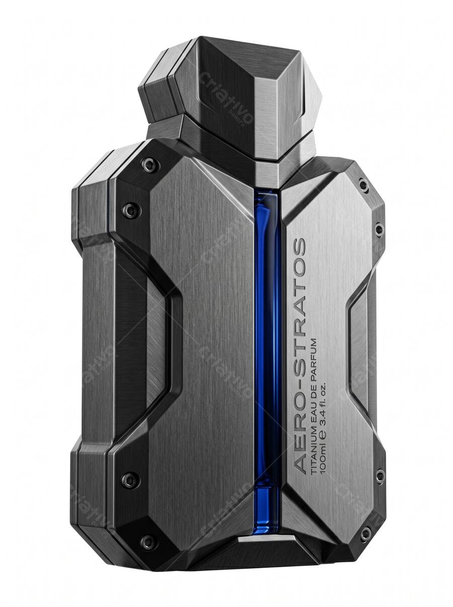 Foto Produto Perfume Masculino Aero-Stratos Fundo Branco Studio