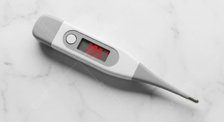 Foto Termômetro Digital Febre 38.5 Graus Celsius Saúde