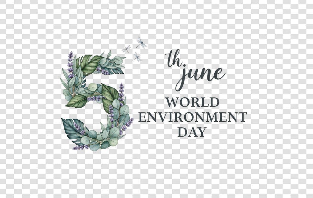 Ilustração Dia Mundial do Meio Ambiente 5 Junho PNG Fundo Transparente
