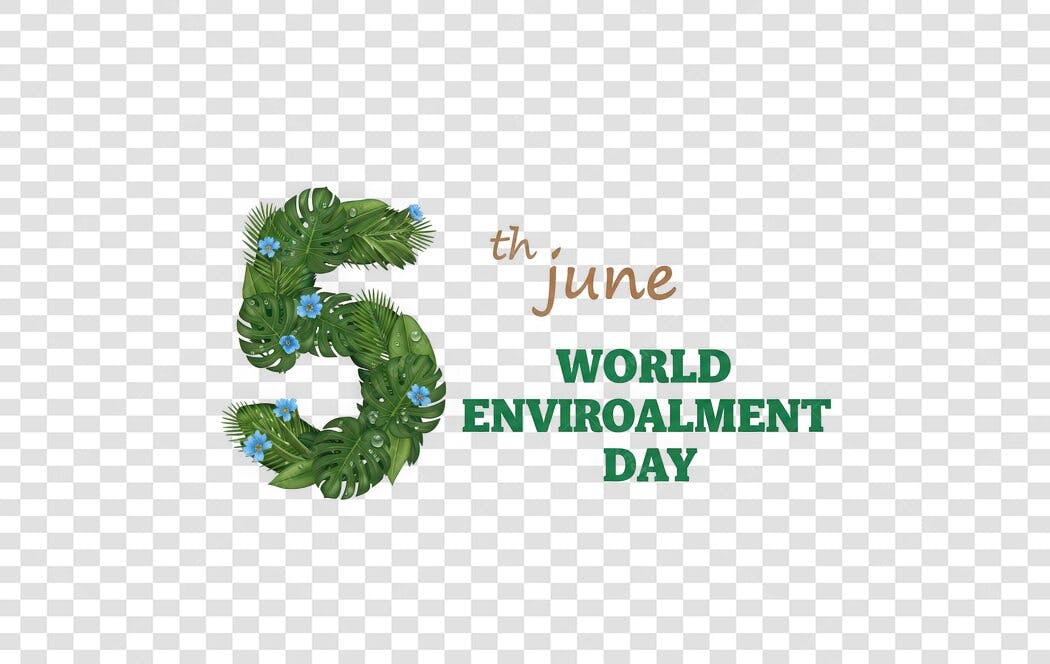 Ilustração Dia Mundial do Meio Ambiente 5 Junho PNG Fundo Transparente