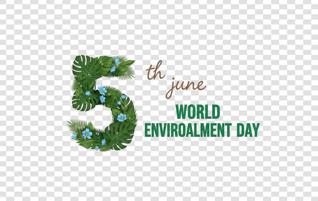 Ilustração Dia Mundial do Meio Ambiente 5 Junho PNG Fundo Transparente