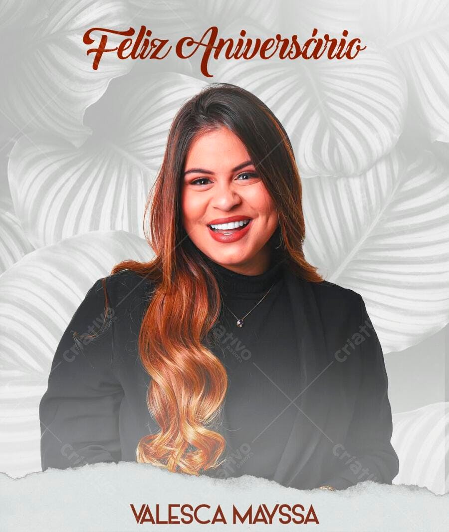 Post Feliz Aniversário Personalizável PSD Editável