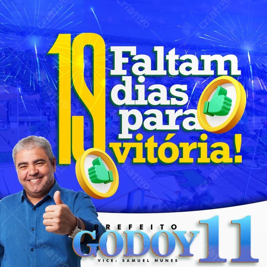 Post Instagram Campanha Política Eleições PSD Editável