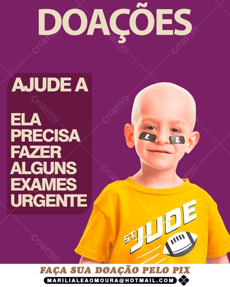 Post Social Media Doações Causa Social PSD Editável