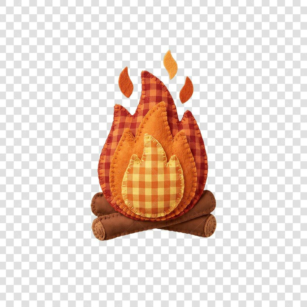 Clipart Fogueira Festa Junina Junho PNG Fundo Transparente