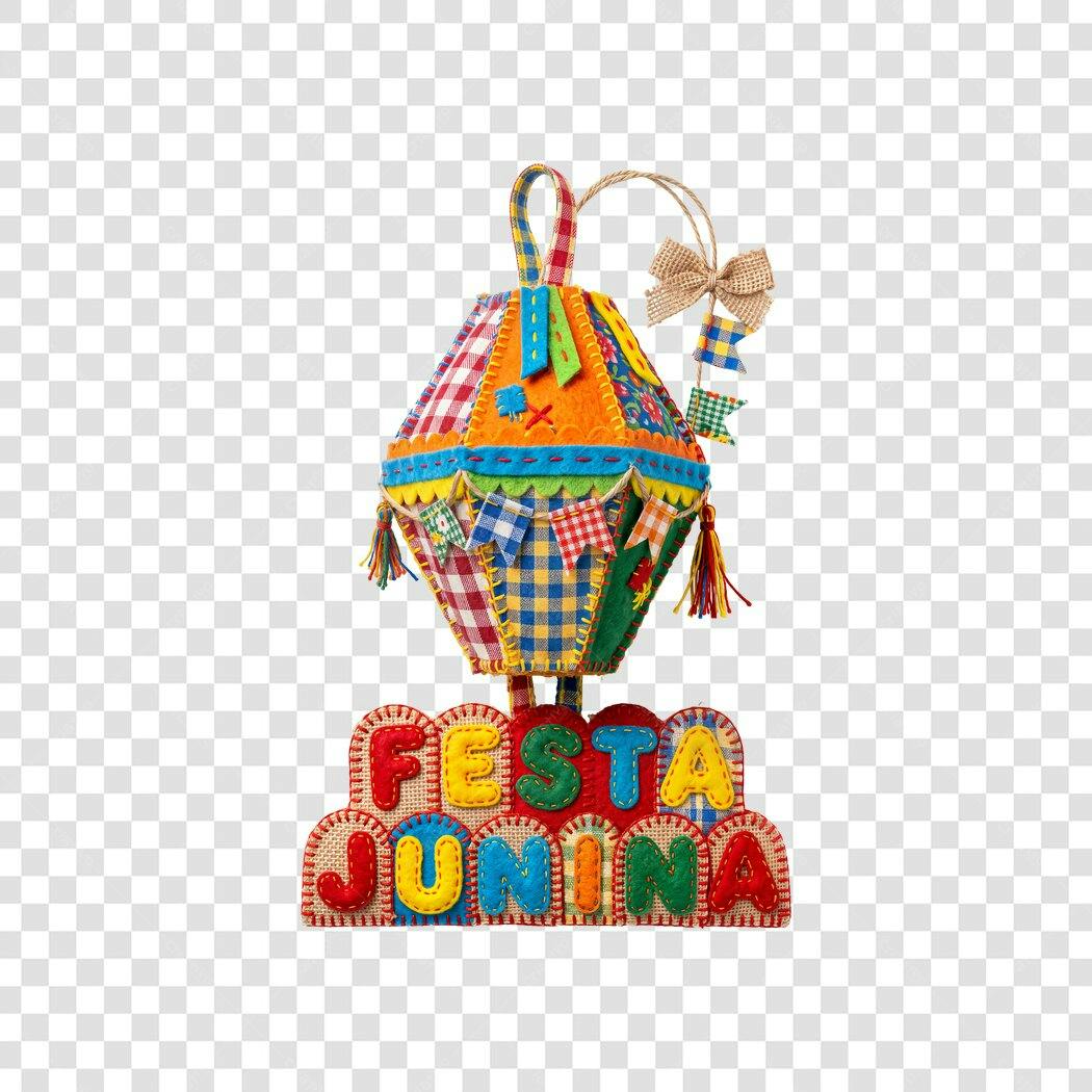 Elemento Decorativo Balão Festa Junina Junho PNG Fundo Transparente