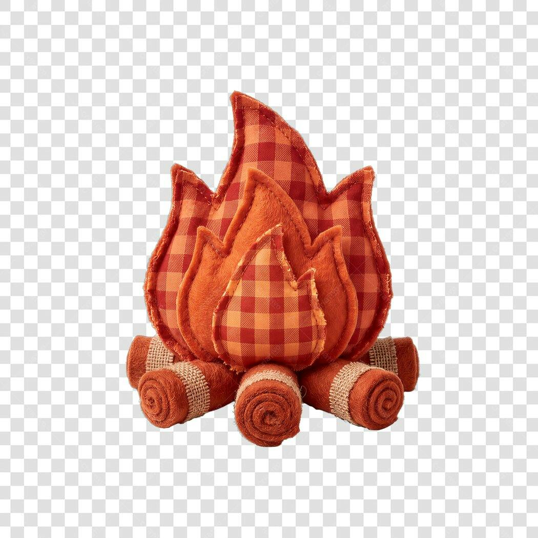 Elemento Decorativo Fogueira Festa Junina Junho PNG Fundo Transparente