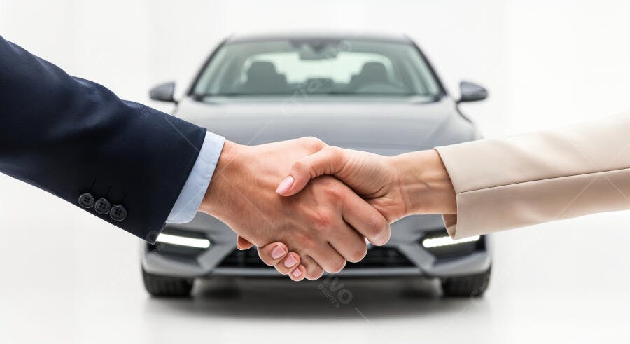 Foto Aperto de Mãos Negócio Carro Novo Compra Venda Automóvel