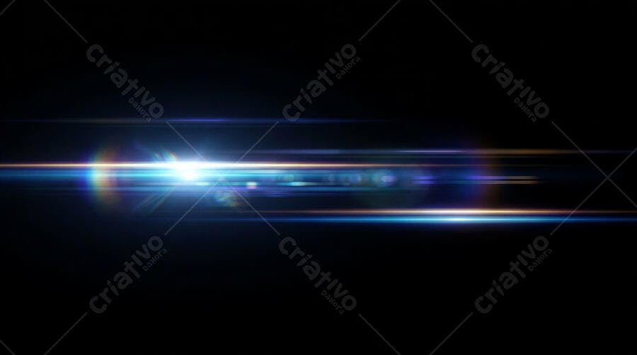 Foto Efeito Lens Flare Luz Brilhante Fundo Escuro