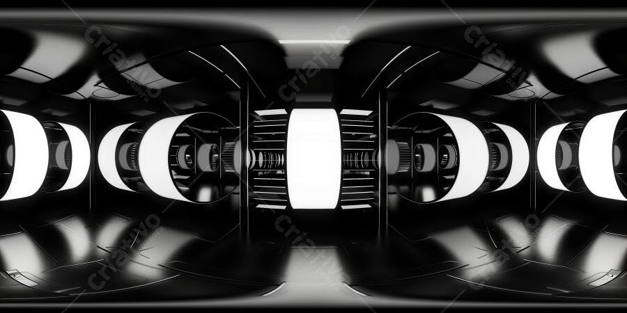 Foto Fundo Abstrato Túnel Futurista Tecnologia Escuro