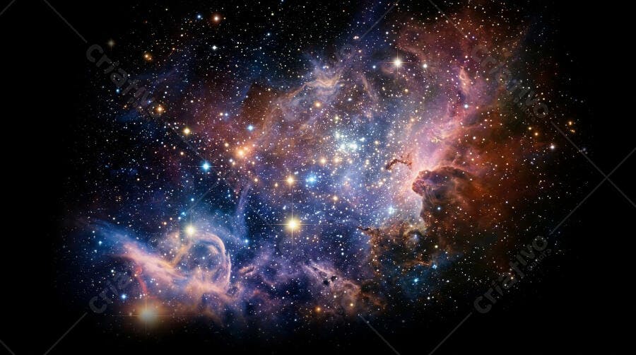 Foto Nebulosa Espaço Sideral Estrelas Universo Galáxia