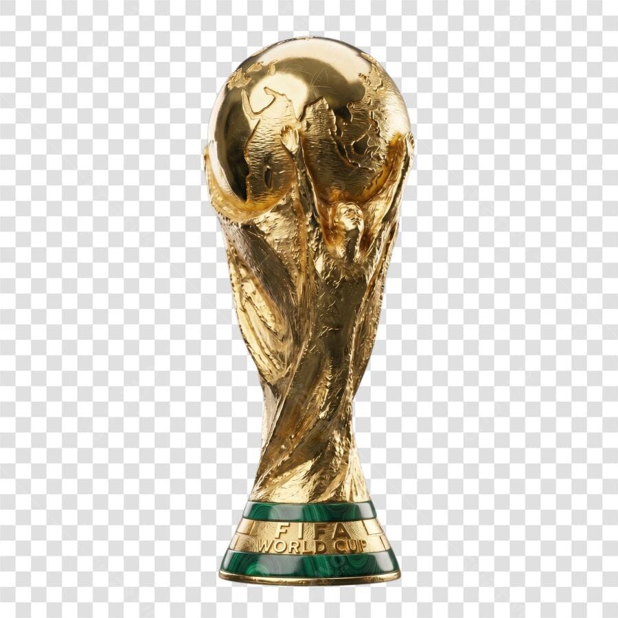 Foto Recortada Troféu Copa do Mundo FIFA PNG Fundo Transparente