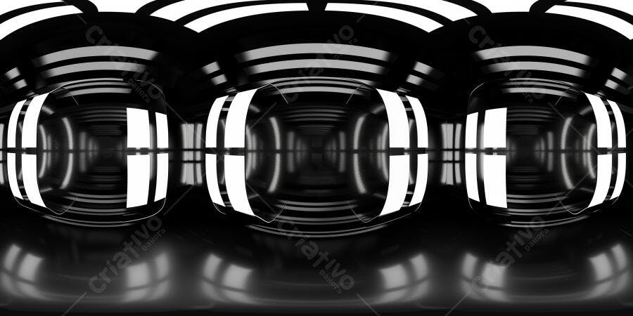 Fundo Abstrato Túnel Escuro Luzes Brancas Reflexivas Tecnologia