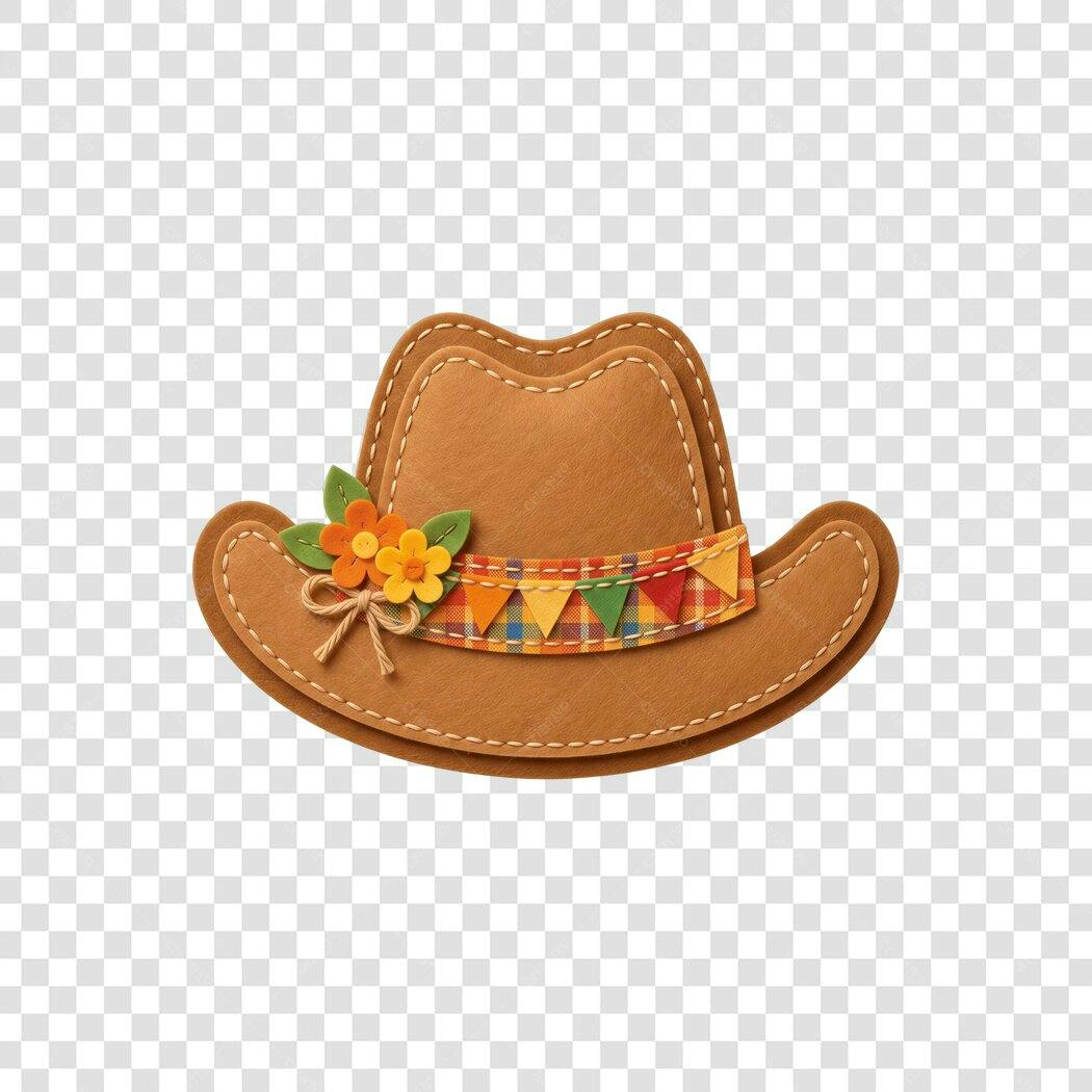 Ilustração Chapéu Festa Junina Junho PNG Fundo Transparente