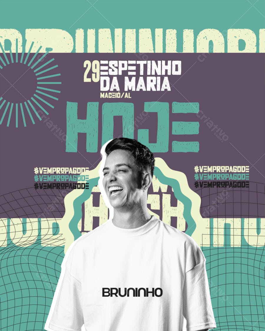 Flyer Evento Musical Espetinho da Maria PSD Editável
