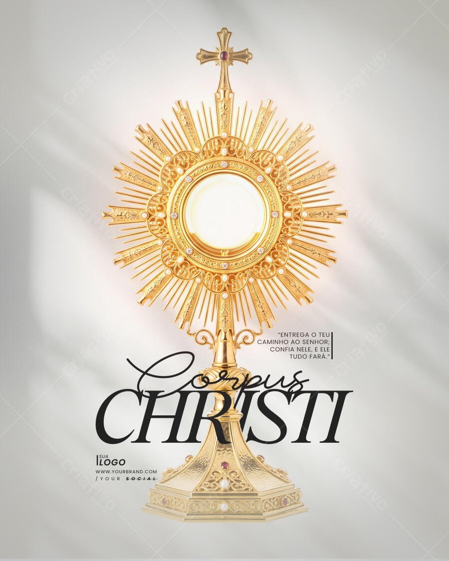 Post Corpus Christi Santíssimo Sacramento PSD Editável