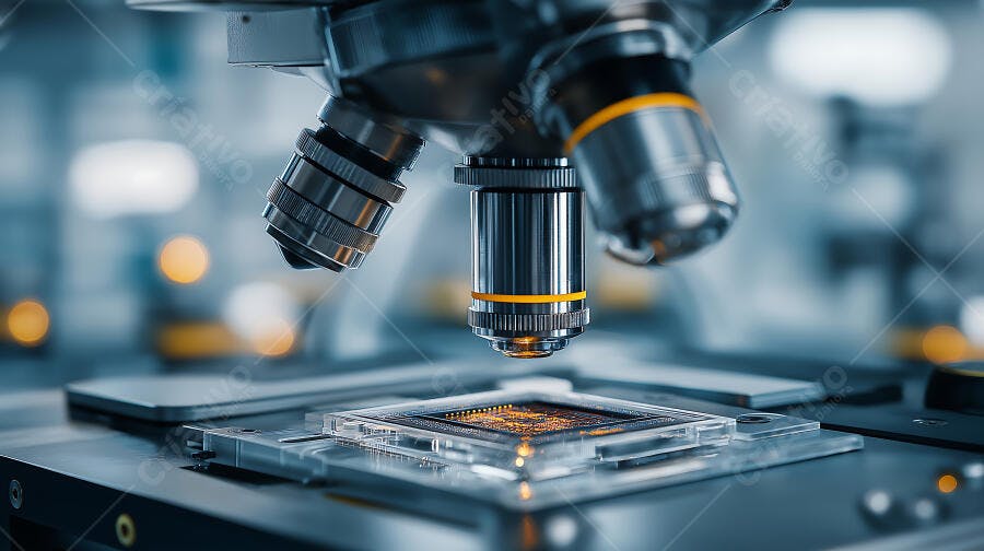 Foto Microscópio Laboratório Pesquisa Científica Tecnologia