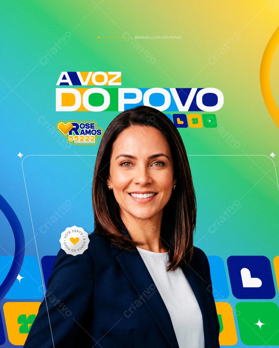 Post Instagram Campanha Política Eleições PSD Editável