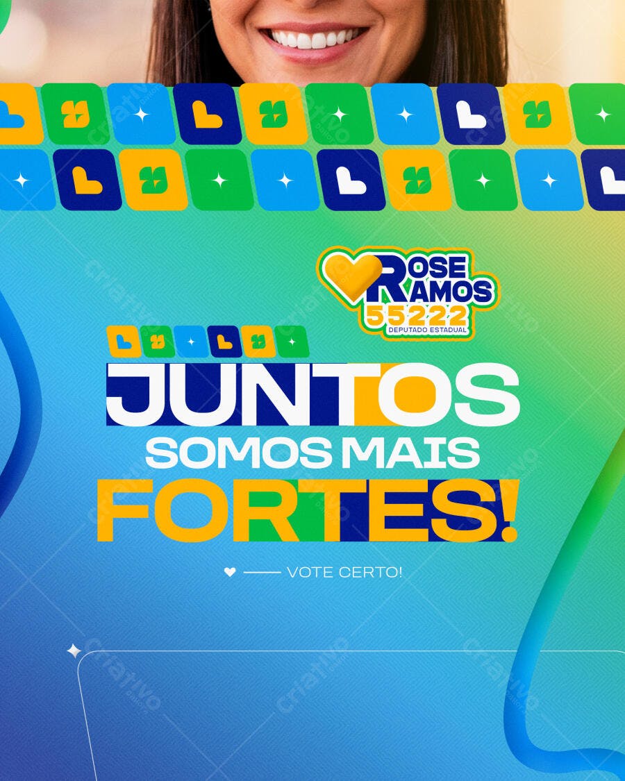 Post Instagram Campanha Política PSD Editável