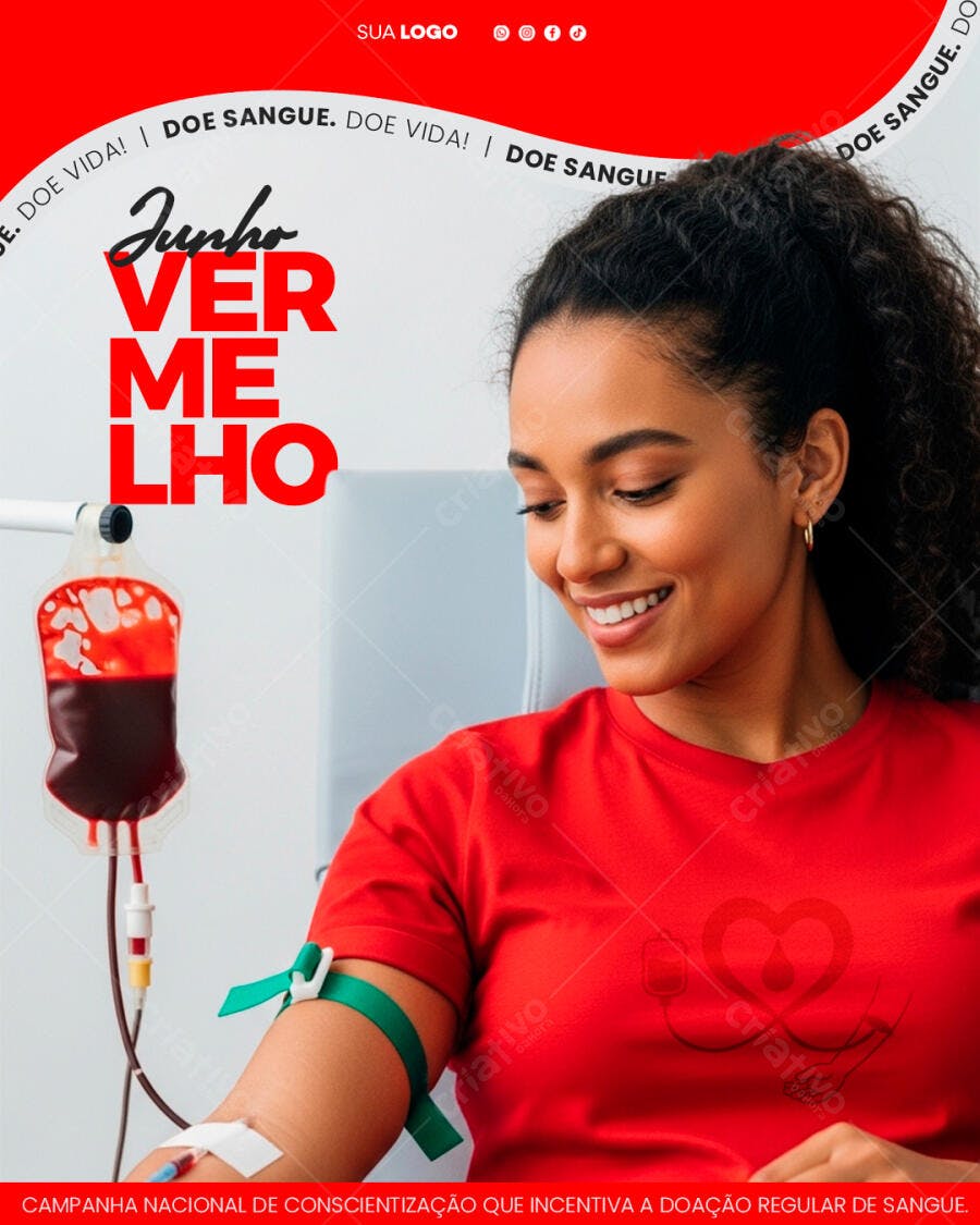 JUNHO VERMELHO DOAÇÃO DE SANGUE