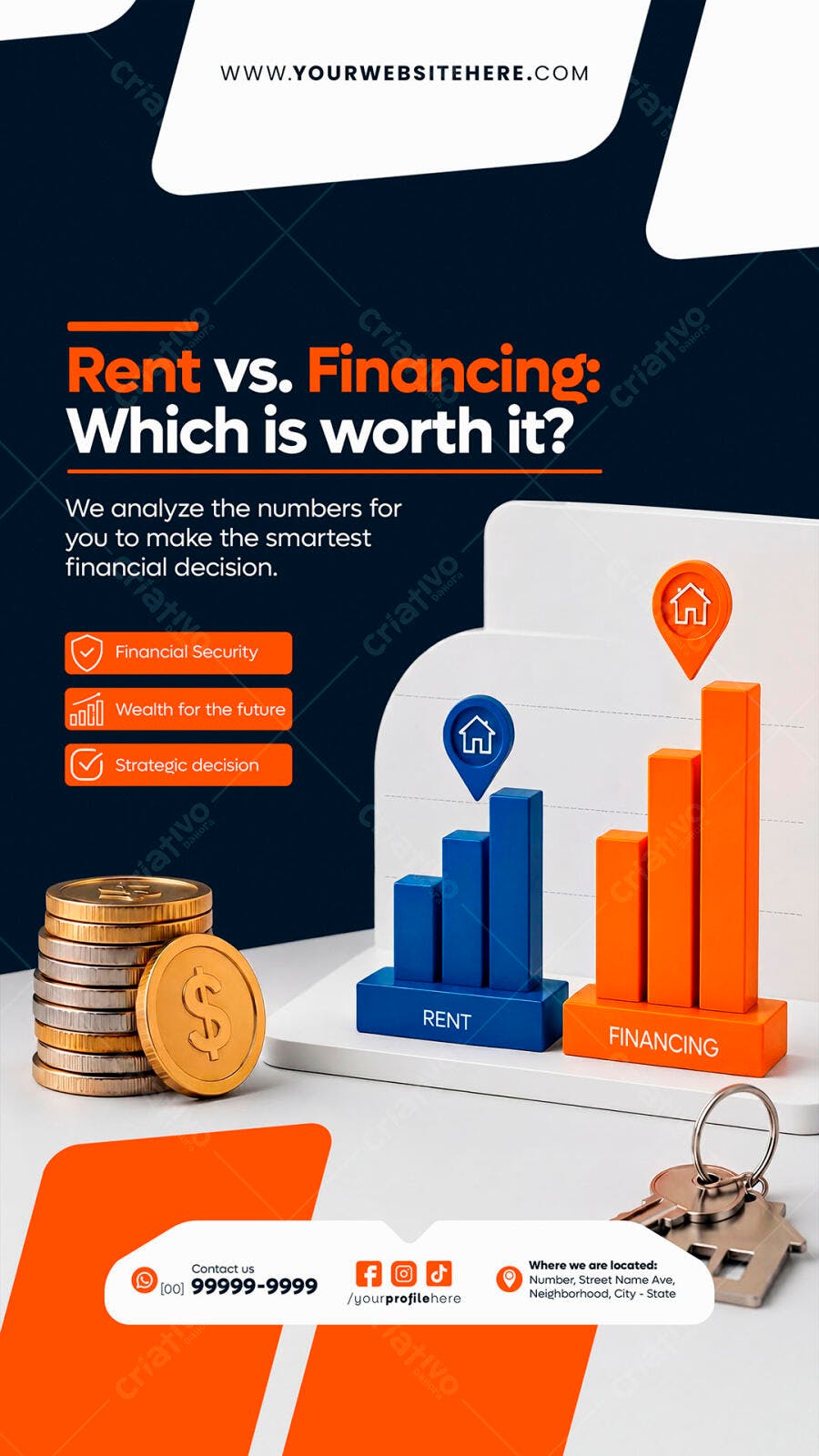 Story Imobiliária Aluguel Financiamento PSD Editável