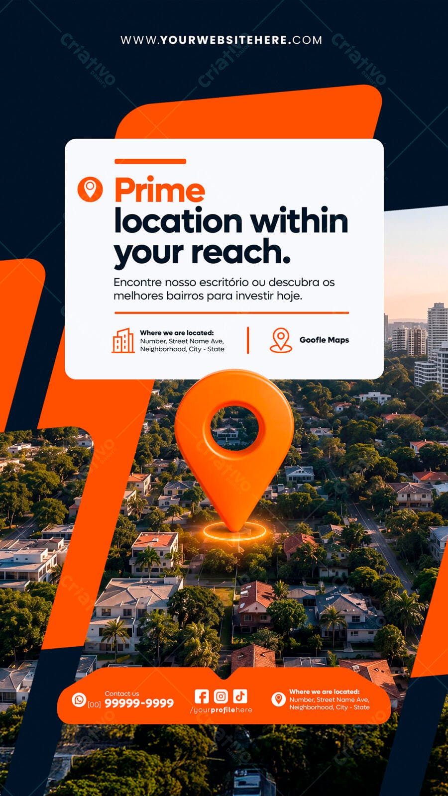 Story Imobiliária Localização Prime PSD Editável