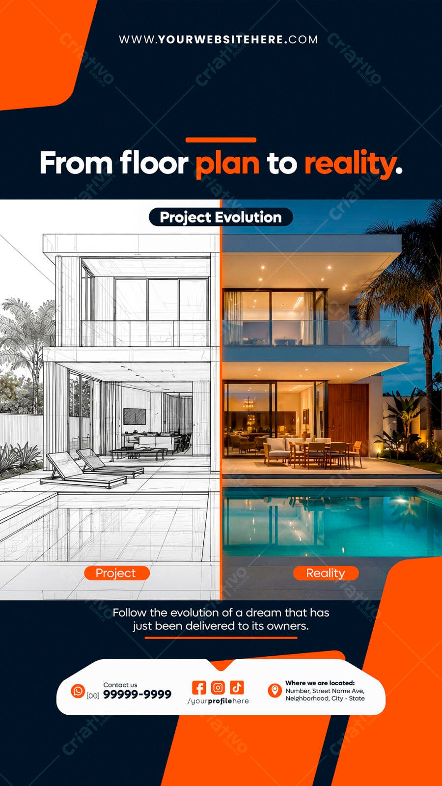 Story Instagram Imobiliária Arquitetura PSD Editável