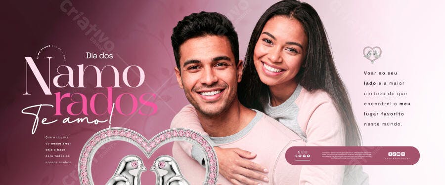 Banner Dia dos Namorados Joalheria PSD Editável
