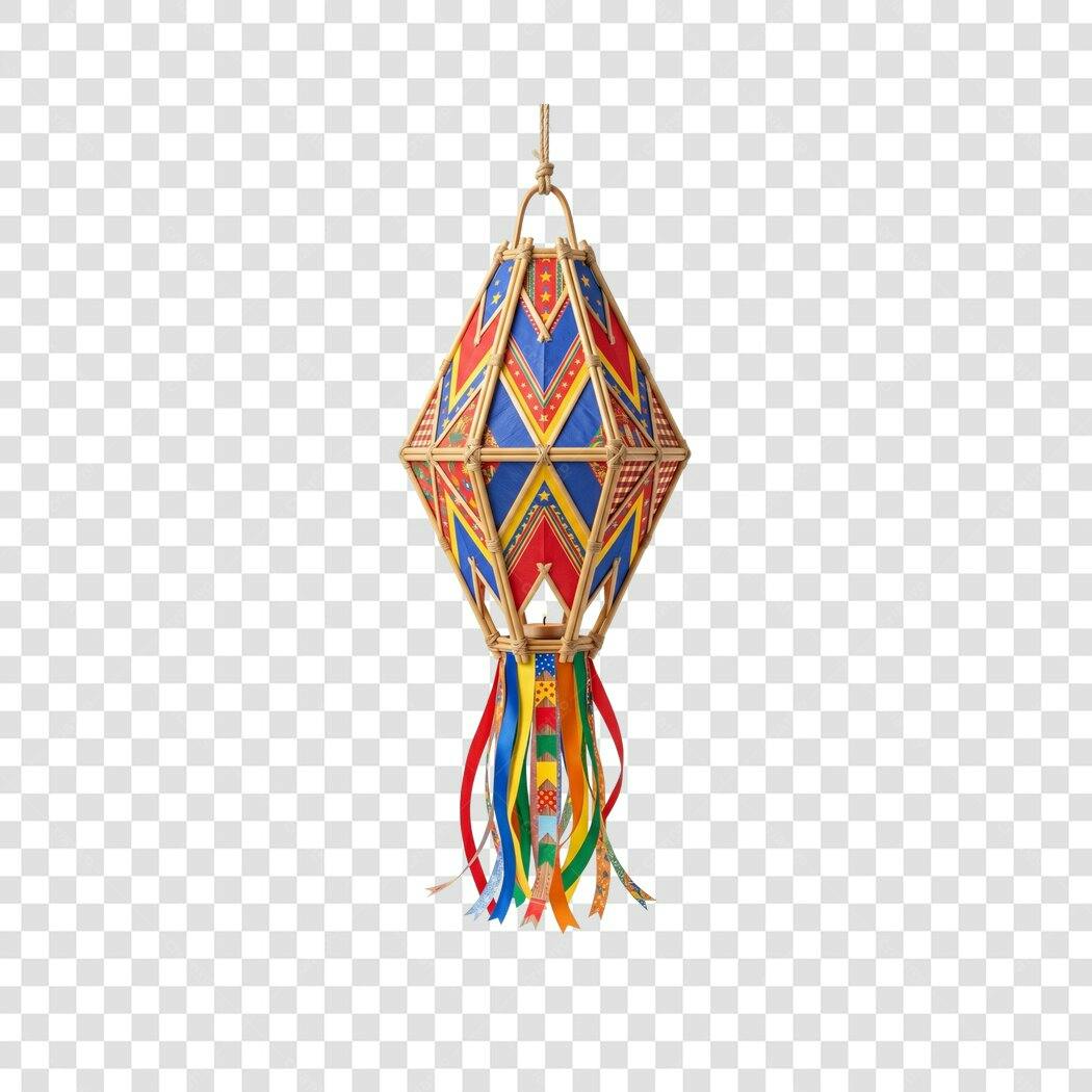 Clipart Balão Festa Junina Junho PNG Fundo Transparente
