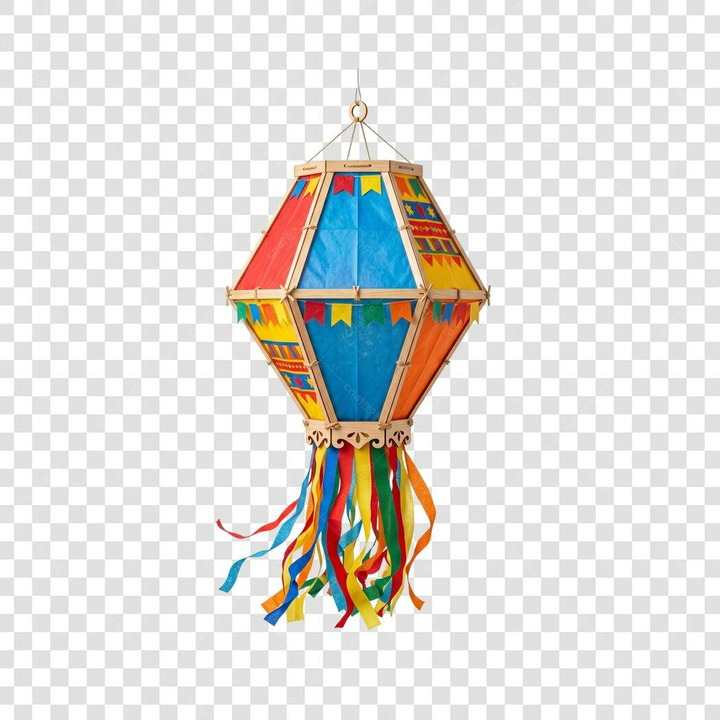 Foto Recortada Balão Festa Junina São João Junho PNG Fundo Transparente