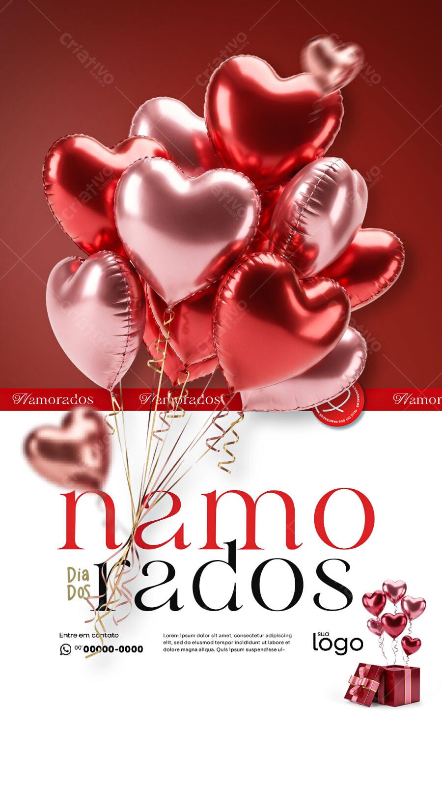 Story Dia dos Namorados 12 de Junho Social Media PSD Editável