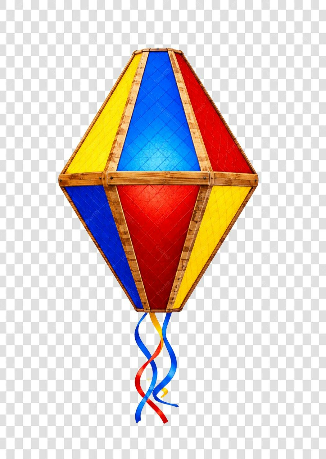 Elemento Decorativo Balão Festa Junina Junho PNG Fundo Transparente