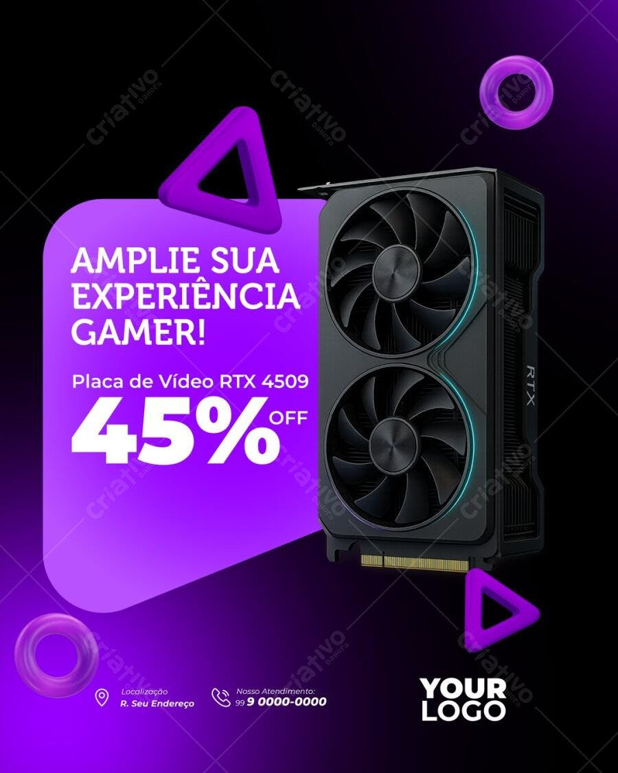 PSD Editável loja de games