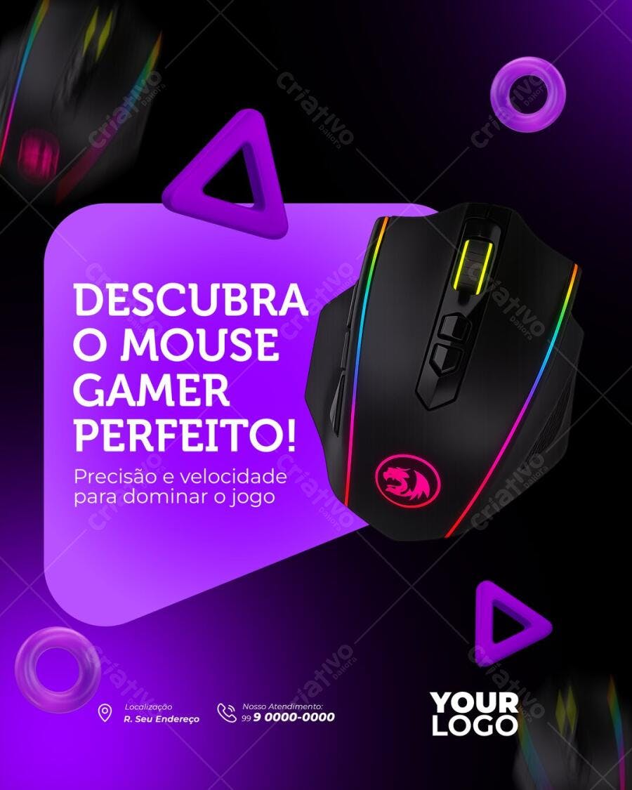 PSD Mouse gamer perfeito