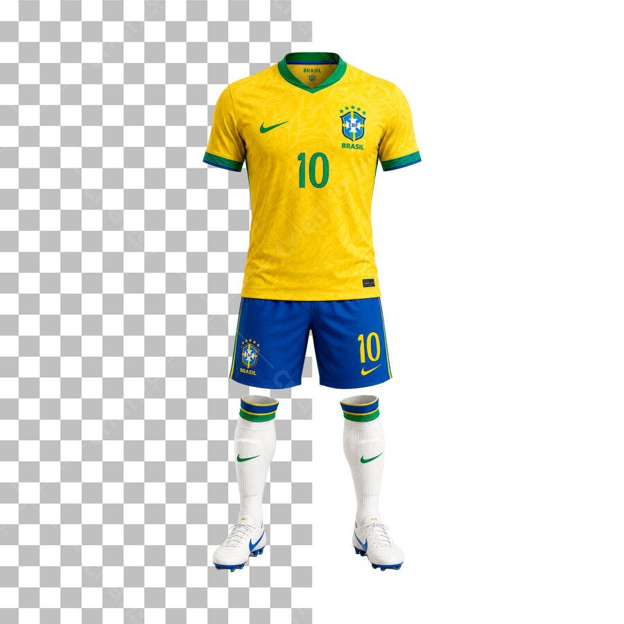 UNIFORME SELEÇÃO BRASILEIRA PSD EDITÁVEL