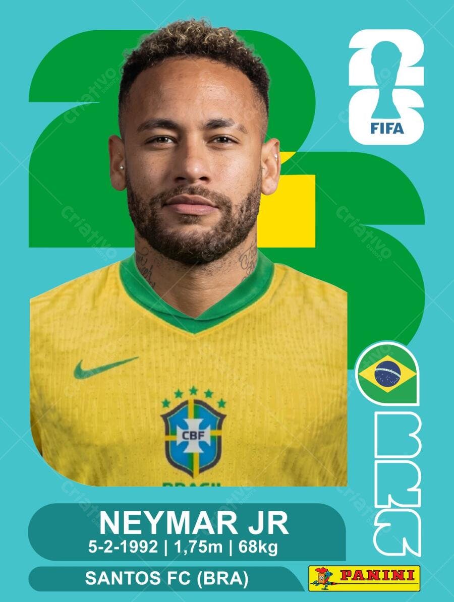 Figurinha da Copa Fifa 2026 Brasil