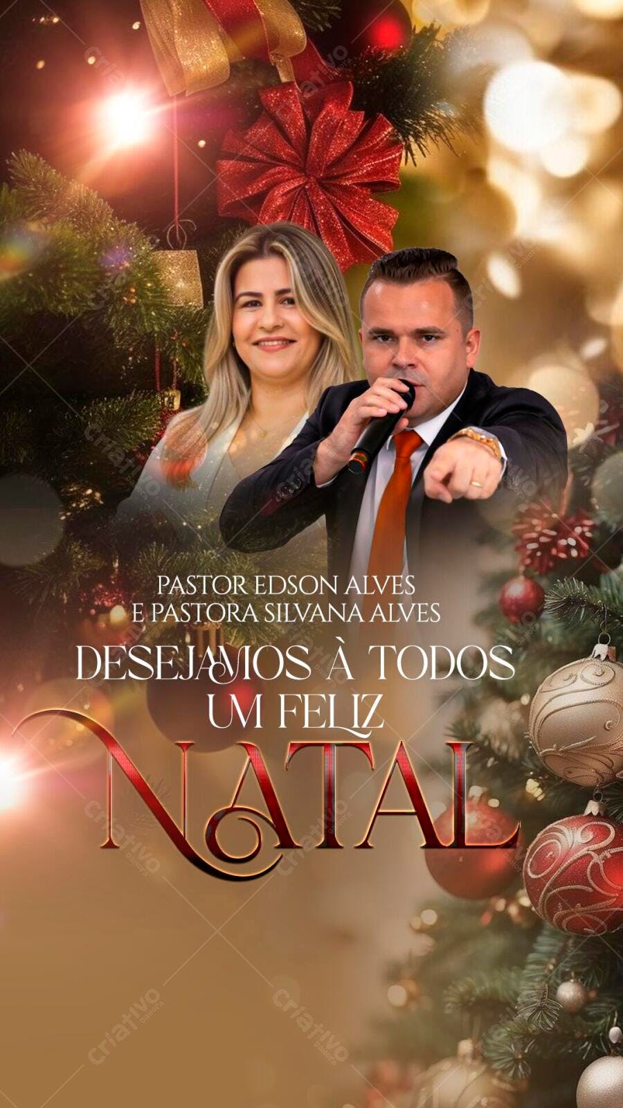 Post Natal Dezembro Igreja Evangélica PSD Editável