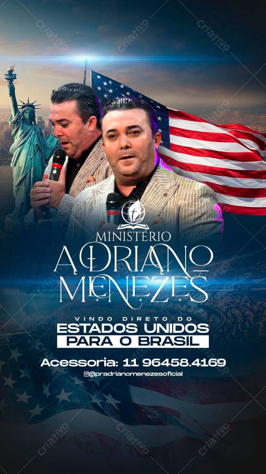 Story Instagram Evento Religioso EUA Brasil PSD Editável