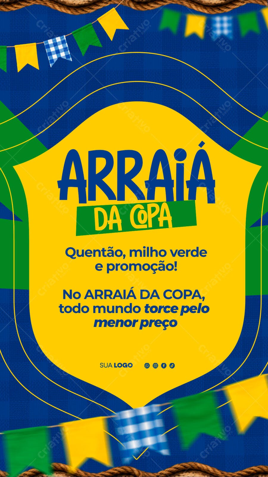 ARRAIÁ DA COPA DO MUNDO FUTEBOL BRASIL STORY
