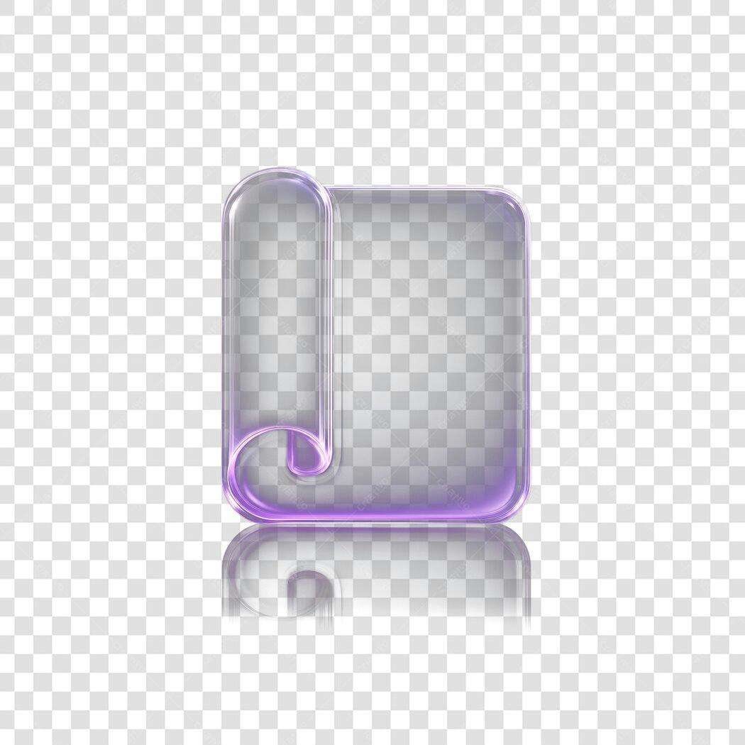 Elemento 3D Ícone Arquivo Roxo Transparente PNG Fundo Transparente