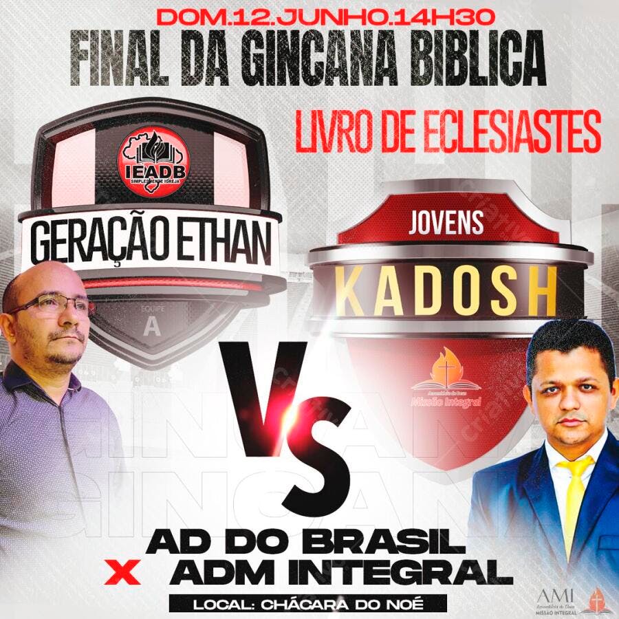 Post Gincana Bíblica Igreja Evangélica PSD Editável