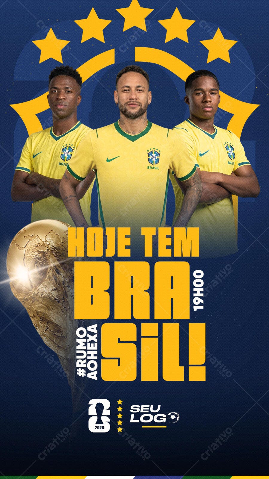HOJE TEM JOGO DO BRASIL RUMO AO HEXA STORY